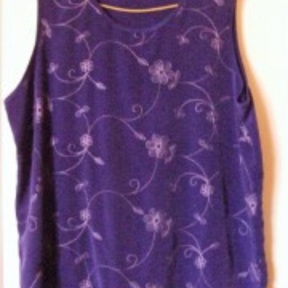 Maggie Sweet 100 % Silk  Large 3 Piece Blue Pants Outfit - Picture 2 of 6